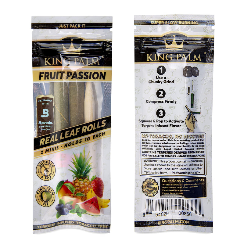 [Australia] - King Palm Flavors Mini Size Cones - 1 Pack, 2 Rolls Terpene Infused - Squeeze & Pop Pre Rolls - Organic Flavored Pre Rolled Cones - King Palm Flavors Cones (COMBO PACK - 1 OF EACH FLAVOR) COMBO PACK - 1 OF EACH FLAVOR 