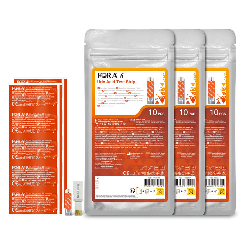 [Australia] - FORA Uric acid test strips 10pcs (bag) x3 