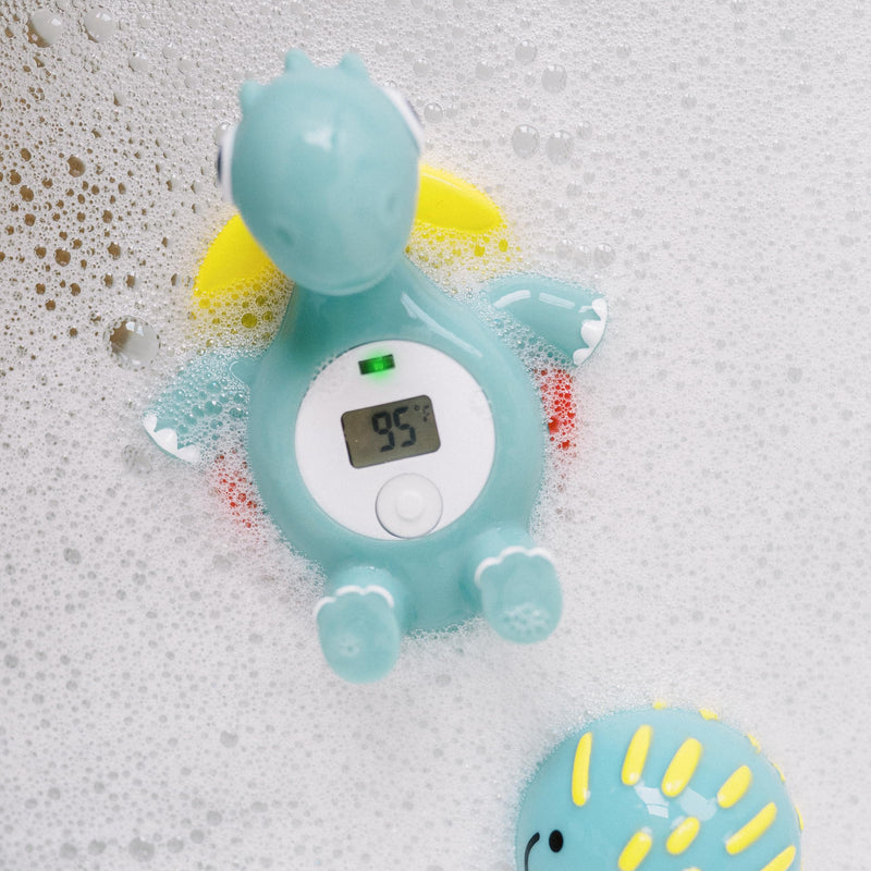 [Australia] - Dr. Brown's CleanUp Temposaurus Floating Bath Thermometer for Accurately Measuring Baby’s Bath Water Temperature, BPA Free Temposaurus Bath Thermometer 