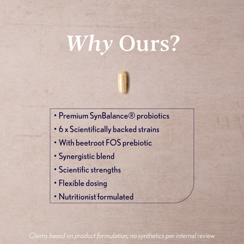 Higher Nature - Pro Gut Extra - High Strength Probiotic With Prebiotic - Multi-Strain Probiotic For Digestive System - Live Bacteria With FOS - 20 Billion CFUs - 6 Proven Strains - Vegan - 30 Capsules