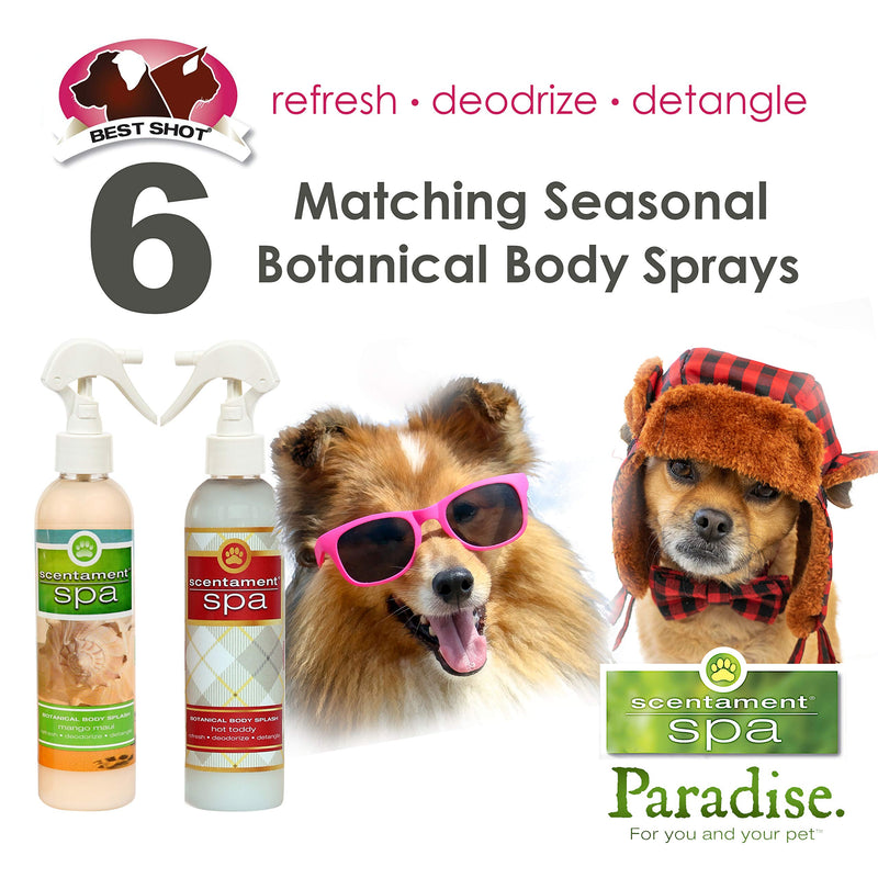 Best Shot Scentament Spa Botanical Body Splash, Detangler Spray, Body Spray for Pets, Cat and Dog Cologne Spray, Tropical Breeze, 8 Oz. - PawsPlanet Australia