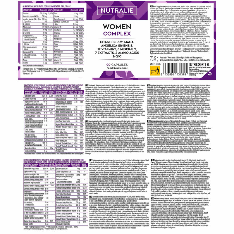 Multivitamins for Women - Vitamin Complex + 20 Vitamins and Minerals - 90 Capsules Nutralie 90 count (Pack of 1)