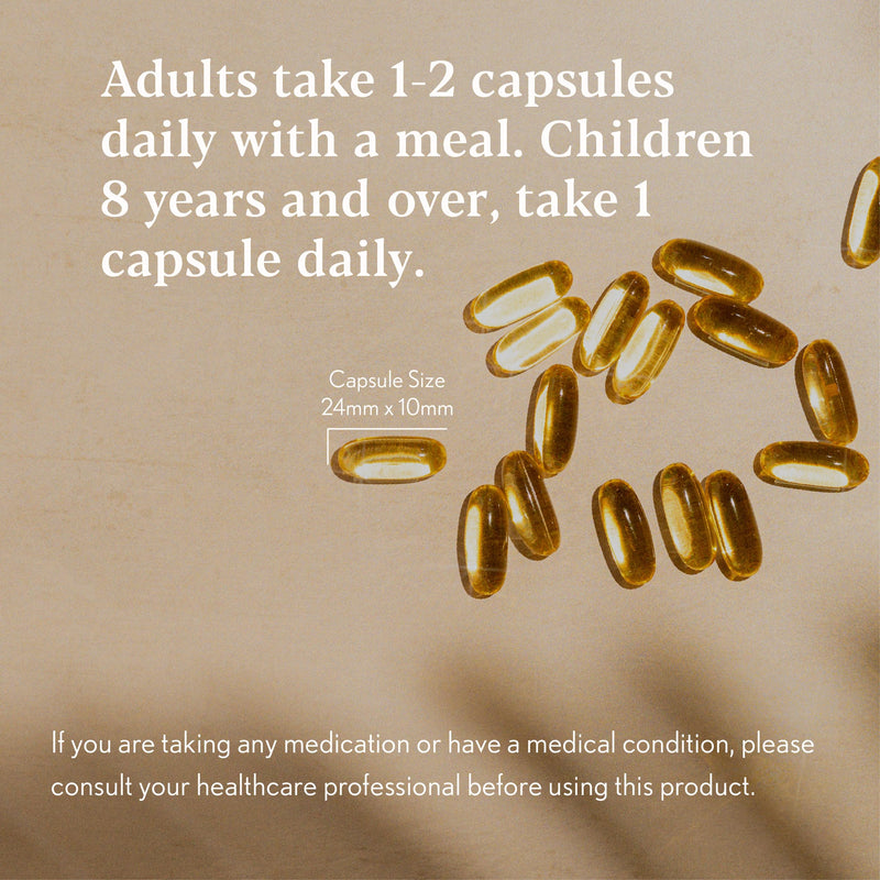 Omega 3 2000mg with 1000mg EPA & 500mg DHA Per Serving - Super Potency Omega 3 True Food® Formula Fish Oil Supplement - Supports Eye, Brain & Heart Health - by Higher Nature - 60 Capsules