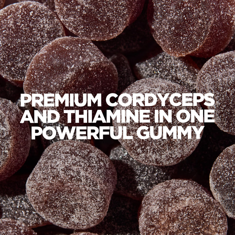 Myprotein Cordyceps Mushroom Gummies with 400mg Cordyceps Sinensis & Vitamin B1 for Energy, Endurance, Focus, and Heart Health in a Delicious Mixed Fruit Flavour - Vegan-Friendly 60 Chewable Gummies Cordyceps (Perform) - Mixed Fruit 60 count (Pack of 1)