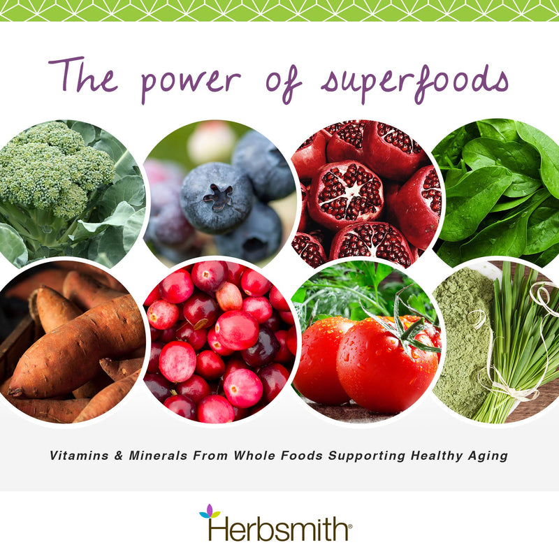 Herbsmith Nutrients Superfood Dog Multivitamin Featuring Vitamins & Minerals from Whole Foods Boost Kibble or DIY Raw with Antioxidants for Puppies to Seniors - 6.5 oz - PawsPlanet Australia