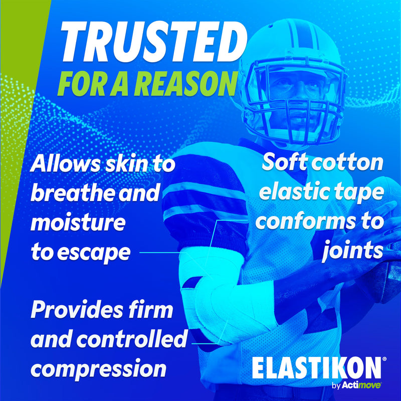 [Australia] - Soft Cotton Elastic Tape, Provides Mid-Level Compression and Support for Sprains, Strains, Muscle Injuries, Strong Adhesion - 1 in x 2.5 yd, 12 Rolls 