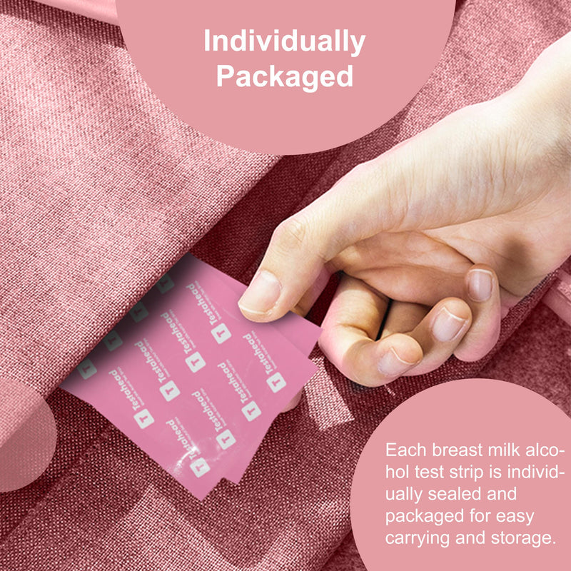 [Australia] - 20Pcs Alcohol Test Strips for Breastmilk, Quick Results in 2 Minutes Breast Milk Alcohol Test Strips for Breastfeeding Moms at Home Holiday Party 