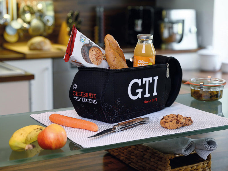 BRISA VW Collection - GTI Toiletry Bag Cosmetic Case | Volkswagen Toiletry Bag Cosmetic Case, Water-Repellent, Hanging Hook, 4 Mesh Pockets Travel Bathroom, Neoprene, Hexagon/Black Large (10.6 x 4 x 5.5 inches)