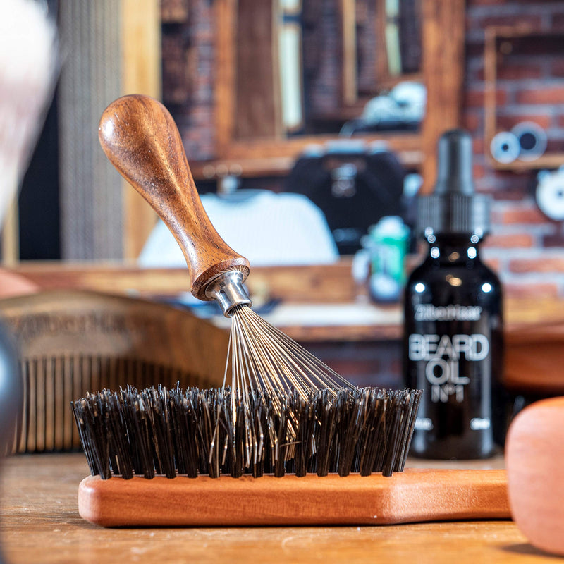 [Australia] - ZilberHaar Brush Cleaner - Beard and Hair Brush Cleaner Tool - Hand-Made Natural Hairbrush Cleaner Tool - 4.3 Inches Long and 1.9 Inches Wide at Rake End 