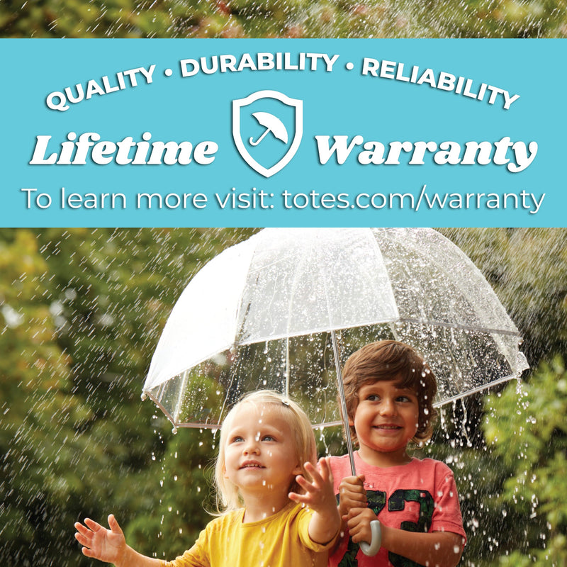 totes Kids Lightweight Dome Canopy Bubble Umbrella with Wind and Rain Protection 38" Canopy UNICORN AND STARS BUBBLE