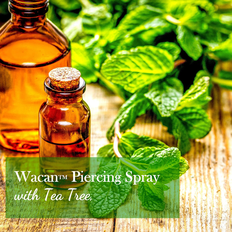 [Australia] - FAST-HEALING TEA TREE PIERCING SPRAY SOLUTION Organic Essential Oil with Natural Sea Salts and Vitamins Solution Aftercare (4 OZ, PERSONAL SIZE) 4 Oz, Personal Size 