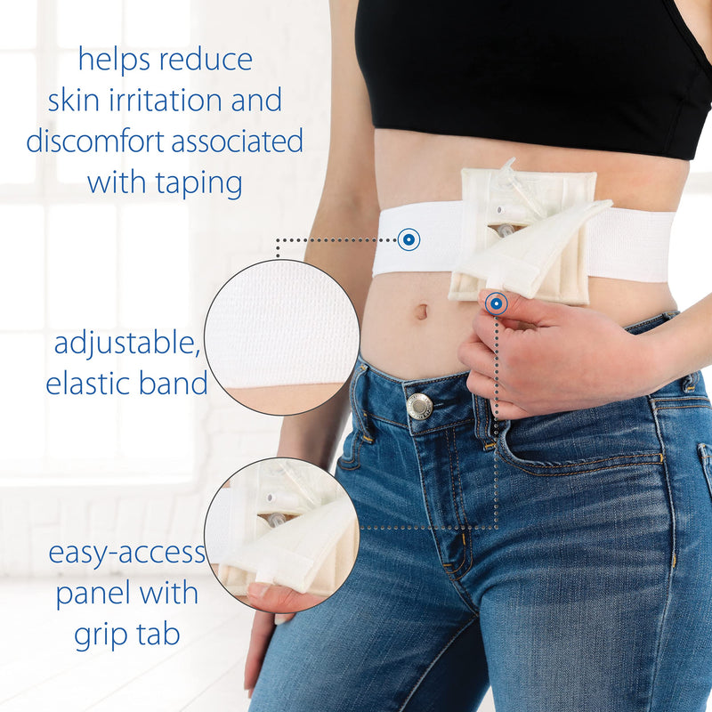 [Australia] - Core Products NelMed G-Tube Holder – Feeding Tube Belt Holder for PEG, G, J Tubes – Adjustable, Discreet Support for Tube Feeding – Large/XLarge (45-60 inch Waist) Large/XLarge (46-60 Inch) 