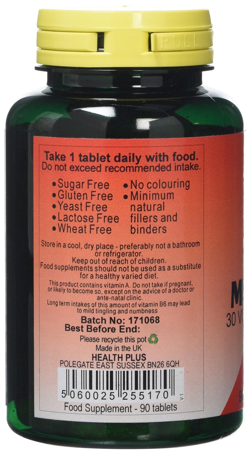 Health Plus Mega Multivitamin One-a-day Multivitamin Supplement - 90 Tablets