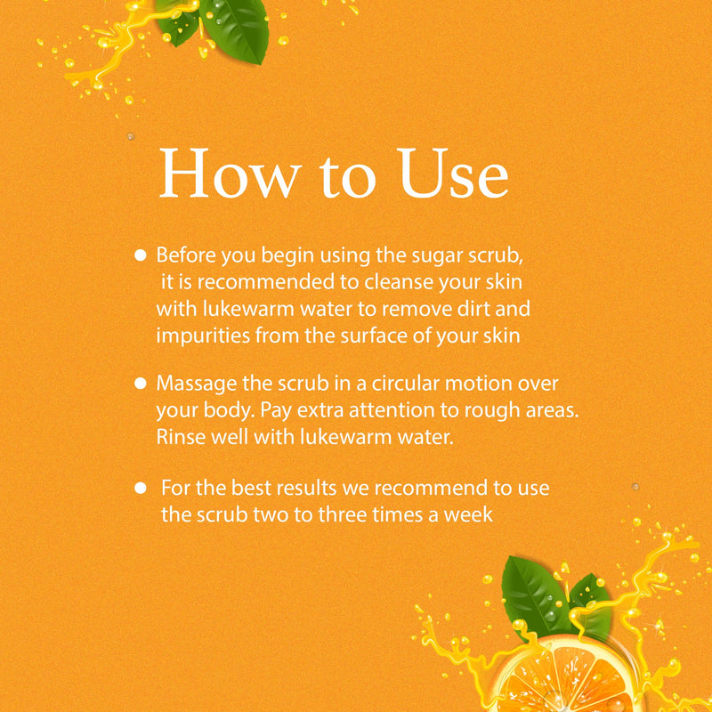 [Australia] - Sugar Scrub Exfoliating with Orange Blossom and Other Natural Ingredients for Body Scrub and Foot Scrub - Soft Scrub for Nourishing Essential Skin Care, 20 oz (592 mL), Made in USA 