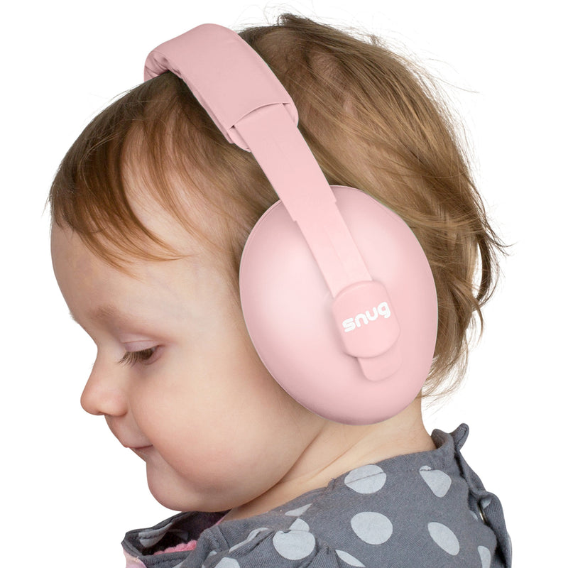 [Australia] - Snug Baby Earmuffs, Best Toddler & Infant Hearing Protection Ages 0-2+ Ear Protection for Babies Pink 