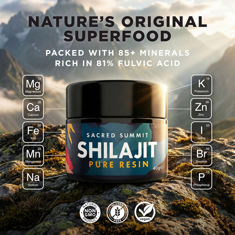 Authentic Shilajit Resin – 3 Months Supply, Pure, Vegan, Ethically Sourced, Rich in Fulvic & Humic Acid, Boosts Energy & Stamina