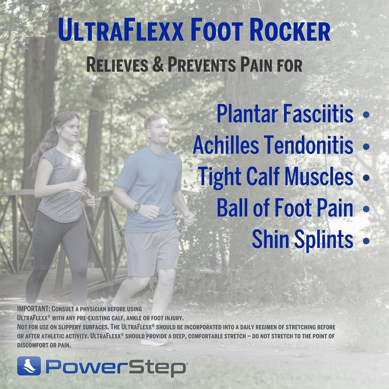 [Australia] - PowerStep UltraFlexx Foot Rocker, Foot and Calf Stretching, Pain Relief for Plantar Fasciitis, Achilles Tendonitis, Shin Splints, Increased Flexibility & Strength Factory POWERSTEP ULTRAFLEXX FOOT ROCKER, UN 