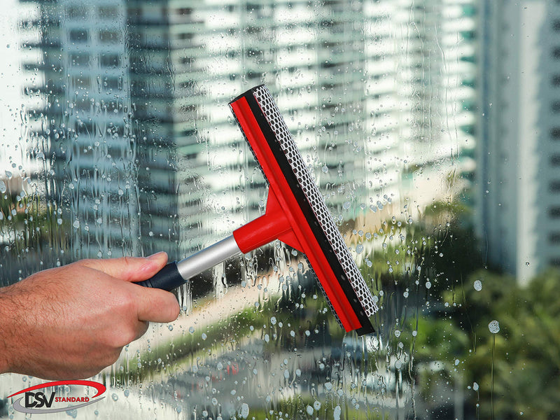 [Australia] - DSV Standard Window Squeegee for Window Cleaning, Window Cleaner Tool for Car Windshield, Shower Door, Boat | 2-in-1 Mini Squeegee for Home | Windshield Squeegee Kit for Car Windows Handheld Squeegee 