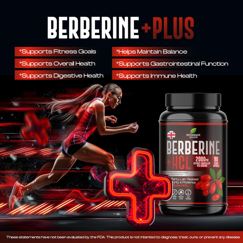 Berberine HCL 2000mg Equivalent Per Serving – 99% Pure Berberine Extract – Metabolic Support & Daily Wellness – 90 Vegan Capsules – Non-GMO, Gluten Free, Lab Tested Food Supplement