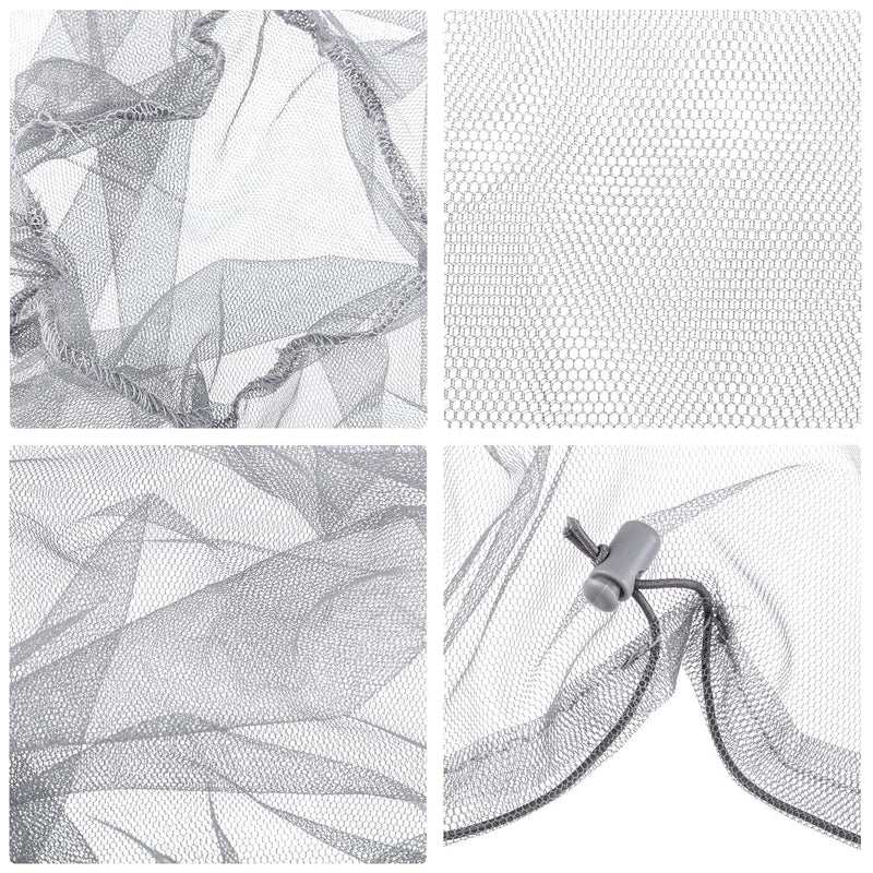 [Australia] - HESTYA 4 Pack Mosquito Bug Net Mesh for Head Mosquito Head Net Face Neck Fly Netting Hood from Insect Bugs Gnats for Outdoor Black 
