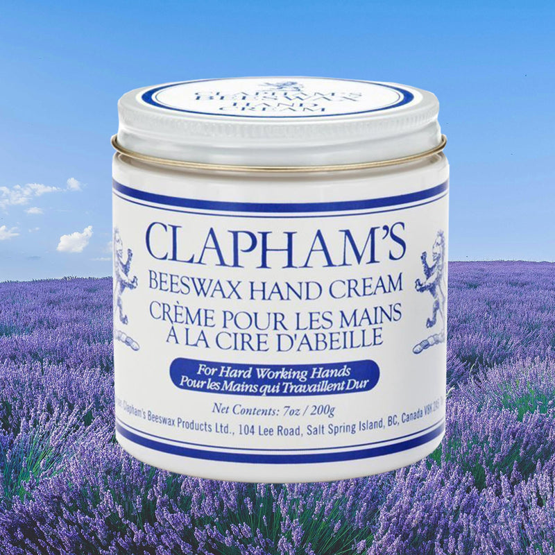 [Australia] - Clapham's Beeswax Natural Hand Cream for Hardworking Hands, Made with Organic Lavender & Rosemary Essential Oil to Soothe Dry Skin (7 oz/200g) 7 Ounce (Pack of 1) 