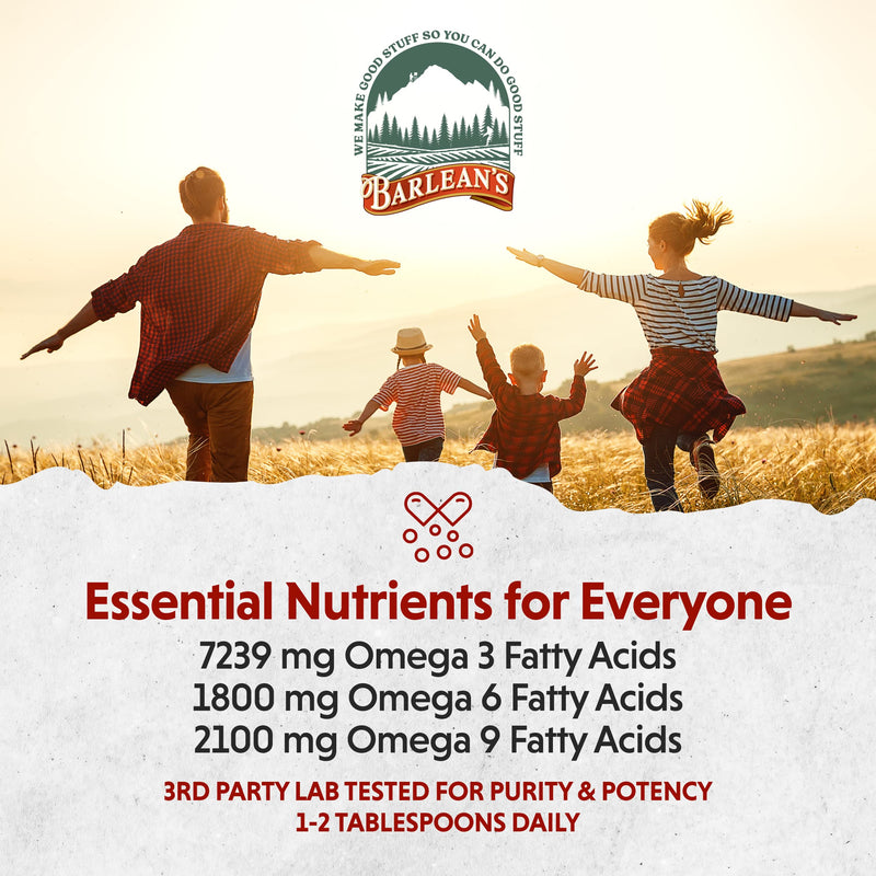 [Australia] - Barlean's Lignan Flaxseed Oil from Cold-Pressed Flaxseeds - 7,230 mg ALA Omega-3 Fatty Acids for Improving Heart Health - Vegan, USDA Organic, Non-GMO, Gluten-Free - 16 oz Lignan Flax Oil - 16 oz 