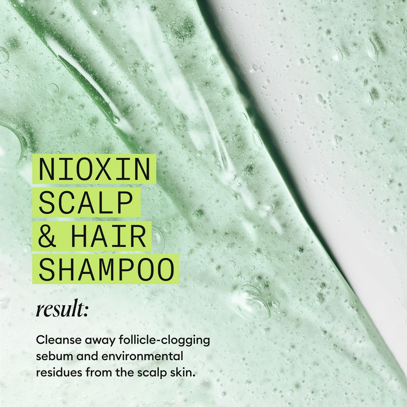 NIOXIN System 2 | Scalp Care | Shampoo | Hair Thickening | For Natural Hair | Scalp Health | For Natural Hair with Progressed Thinning | Cleanse & Boost Hair Density with Niacinamide & Biotin 10.1 Fl Oz (Pack of 1)