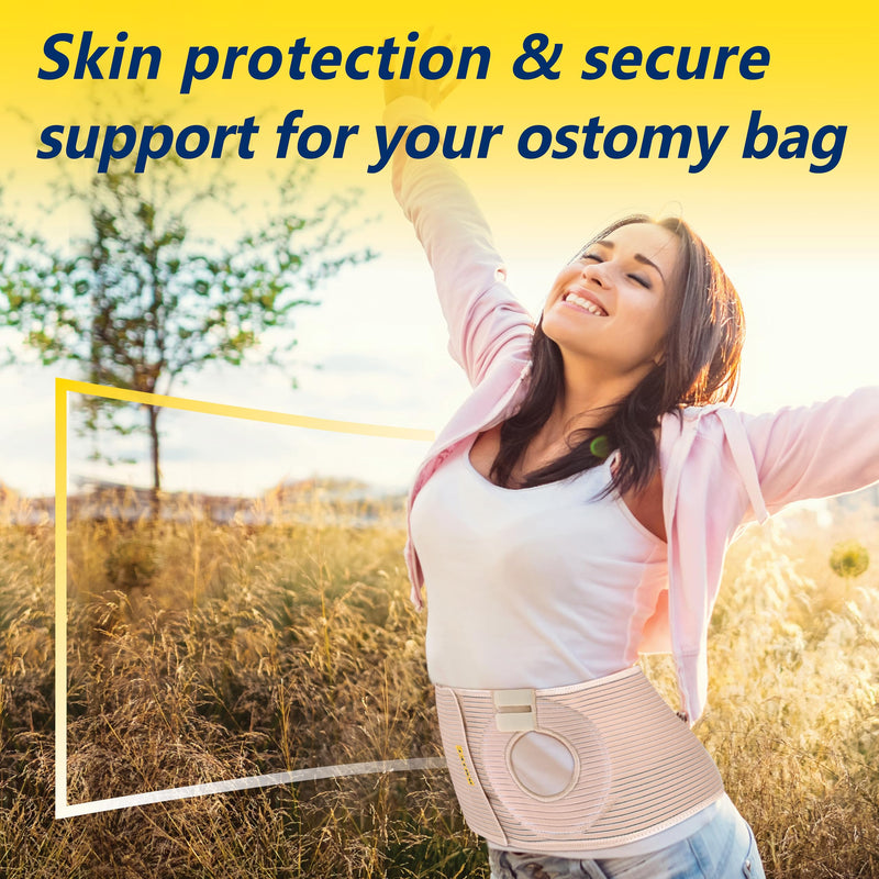 [Australia] - URIEL Abdominal Colostomy Ostomy Hernia Supplies Stealth Support Belt Bag for Men Women, Comfortable for Post Operative Care After Surgery Size 3 (35.75'-40') 