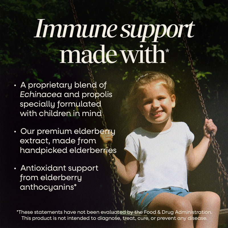 Nature's Way Sambucus Kids Immune Elderberry Syrup, Black Elderberry Extract with Echinacea & Propolis, Traditional Immune Support for Children with Superfood Antioxidants(1), Berry Flavored, 4 Fl Oz 4 Fl Oz (Pack of 1)