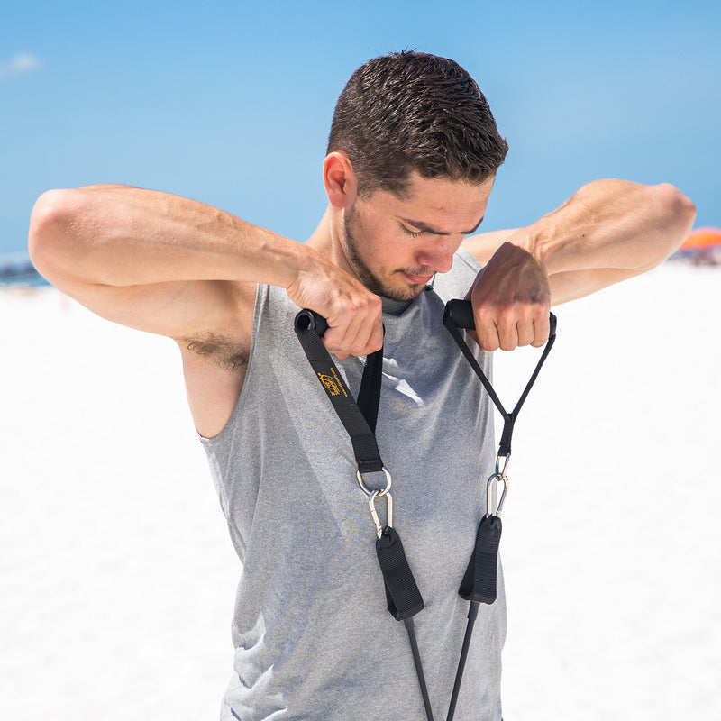 [Australia] - Fit Simplify Resistance Tube Bands 12 Piece Set with Instruction Booklet 