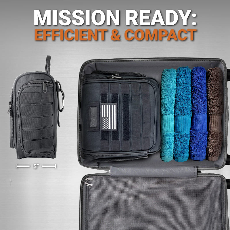 Chef Sac Tactical Toiletry Bag with 10-Pack Knife Guards Included