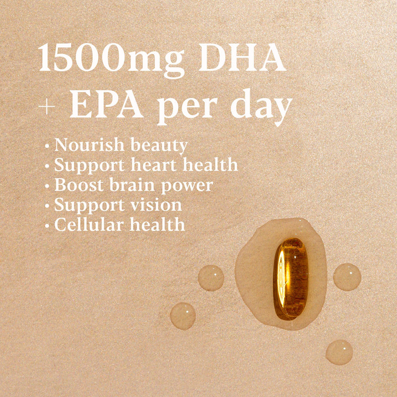 Omega 3 2000mg with 1000mg EPA & 500mg DHA Per Serving - Super Potency Omega 3 True Food® Formula Fish Oil Supplement - Supports Eye, Brain & Heart Health - by Higher Nature - 60 Capsules
