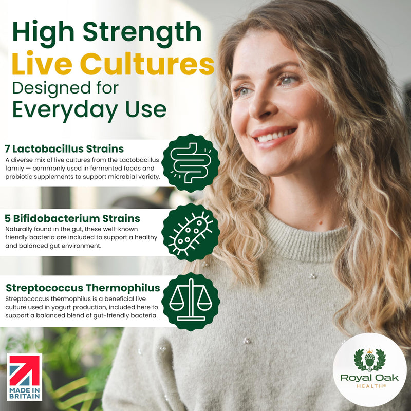 Advanced Pro-V – 50 Billion CFU | 14-Strain Probiotic Formula with Clinically Informed Species | 60 Vegetarian Capsules | UK Made | Gut & Immune Support | Non-GMO