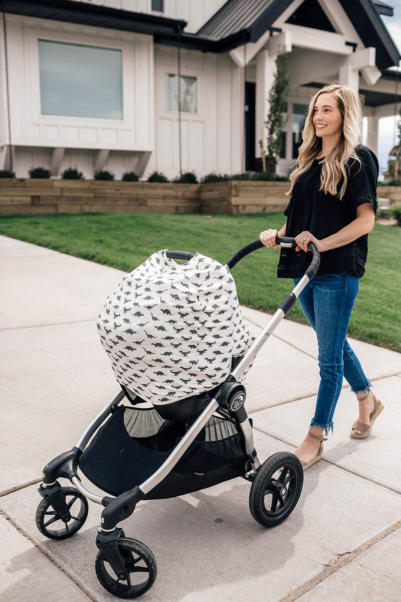 [Australia] - Copper Pearl Multi-Use Cover: Car Seat Covers, Nursing Cover, and Stroller Cover for Sun - Stretchy Fabric, All-Season Use, Stylish Designs, Easy Access for Moms - Wild 