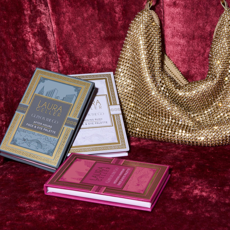 [Australia] - LAURA GELLER NEW YORK Glam On the Go Eyeshadow & Blush Palettes - Each Set Includes Three Palettes - Ready for Gifting - Easy to Use Makeup for Mature Skin 