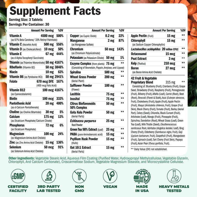 Vegan Glucosamine Chondroitin MSM & Vegan Multivitamin – Plant-Based Joint Support and Daily All-in-One Multivitamin Bundle for Energy, Flexibility & Overall Health