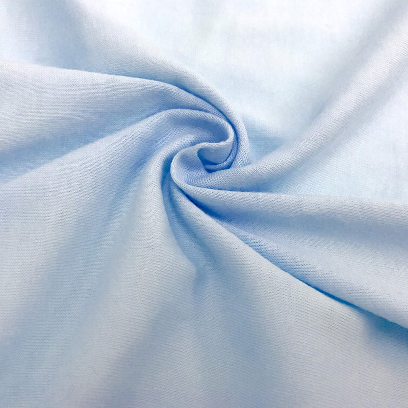 [Australia] - American Baby Company Fitted Crib Sheet 28" x 52", Soft Breathable Neutral 100% Cotton Jersey Sheet, Blue, for Boys and Girls, Fits Crib and Toddler Bed mattresses 1 Pack 