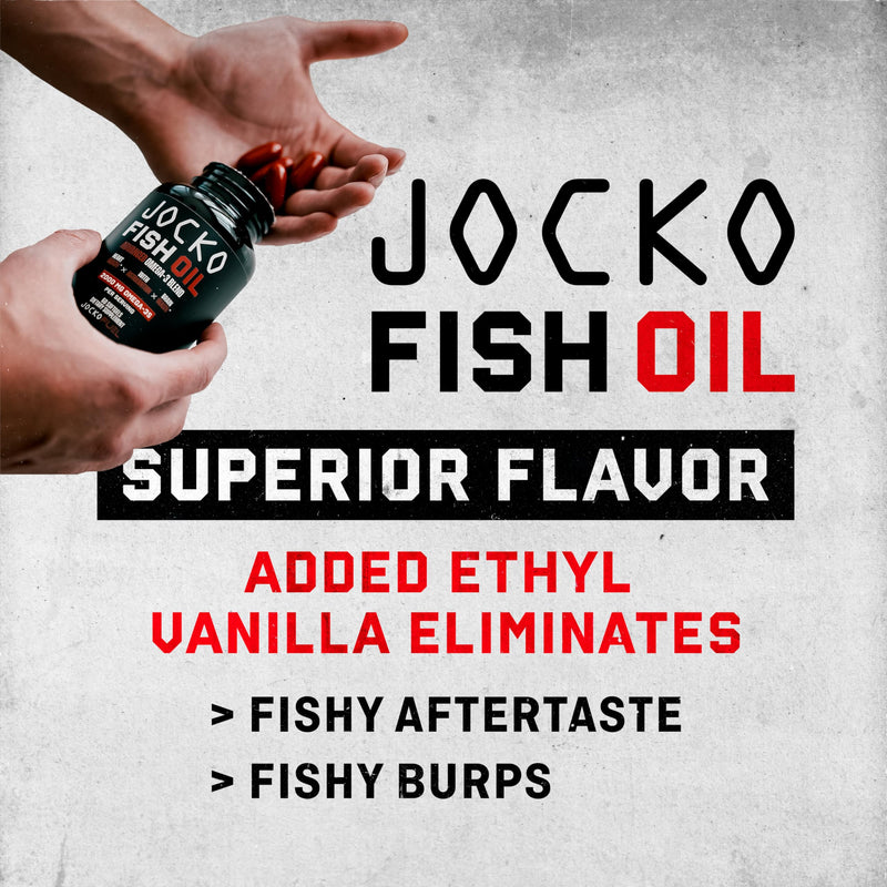[Australia] - Jocko Fuel Omega 3 Fish Oil Supplement - Fish Oil 2000mg Omega 3 Fatty Acid Supplement Powerful Antioxidant w/Astaxanthin - Supports Brain, Heart, & Mood (60 Capsules) (30 Day Supply) 