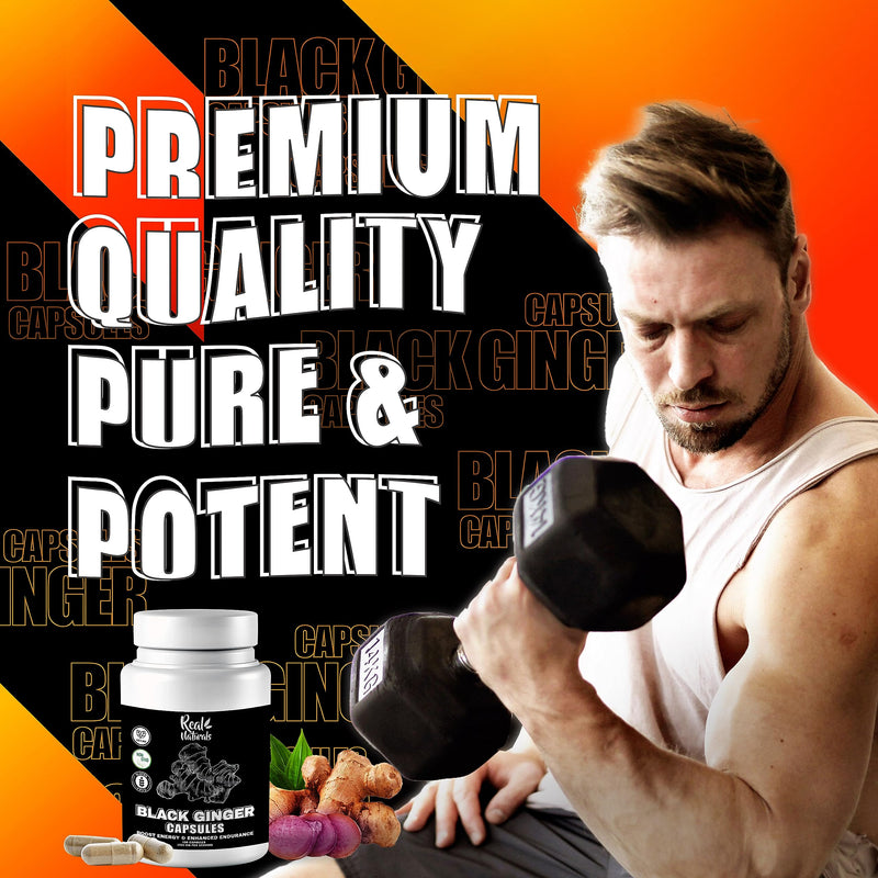 [Australia] - Black Ginger for men capsule 500 mg (100 capsules) Vegan kaempferia parviflora black ginger extract capsules for overall endurance and performance 