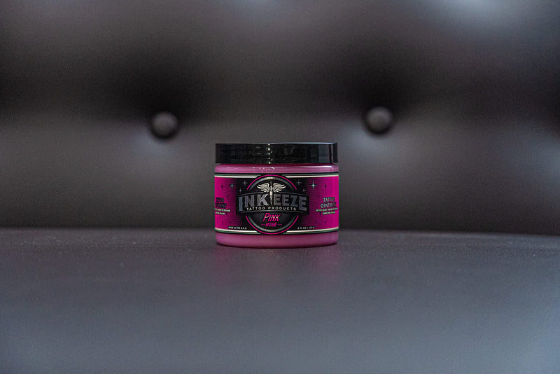[Australia] - INK-EEZE Pink Tattoo Ointment for Artists and Aftercare, Essential Oils, Vegan, Cruelty Free, Made in USA, Bubble Gum, 6oz 6 Fl Oz (Pack of 1) 