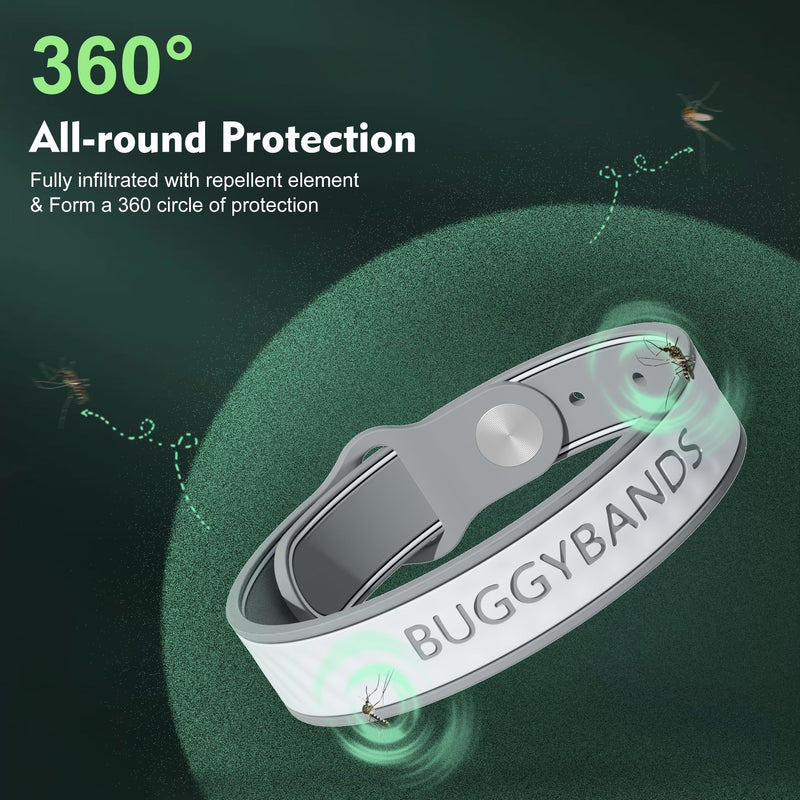 [Australia] - Mosquito Repellent Bracelets,12 Pack Silicone Mosquito Repellent Bands with DEET Free, Natural & Waterproof Bug Wristbands for Kids and Adults, Outdoor Traveling Protection 1 Count (Pack of 12) 
