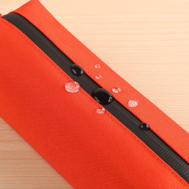 [Australia] - Comfyable Small Toiletry Bag for Men, Slim Mini Toothbrush Bag, Dopp Kit Bag Orange 