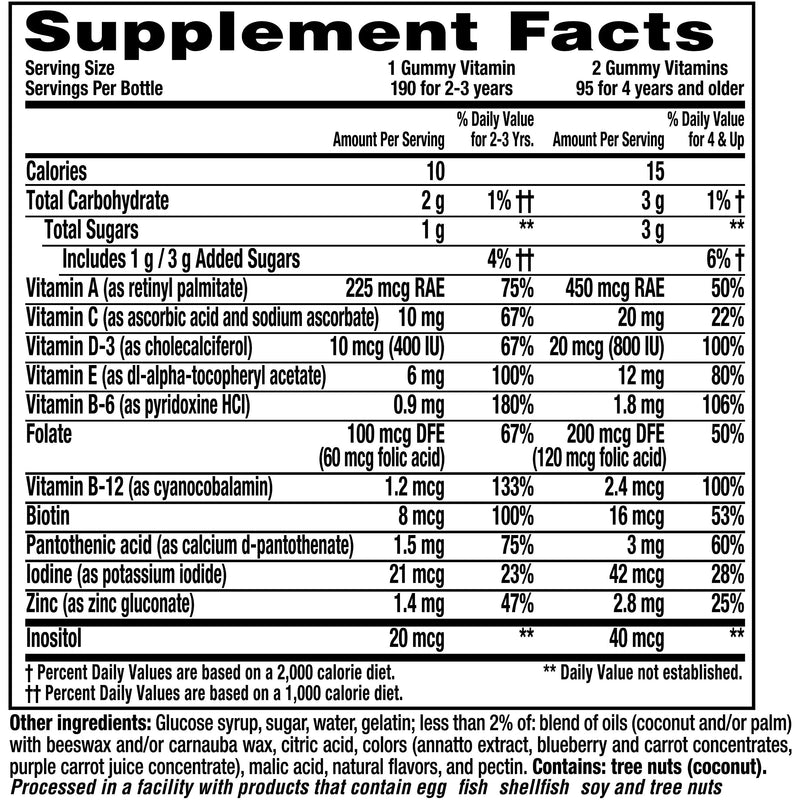 L'il Critters Paw Patrol Gummy Vites Multivitamin for Kids, 190 Gummies and L'il Critters Fiber Gummy Supplement for Kids, 90 Gummies