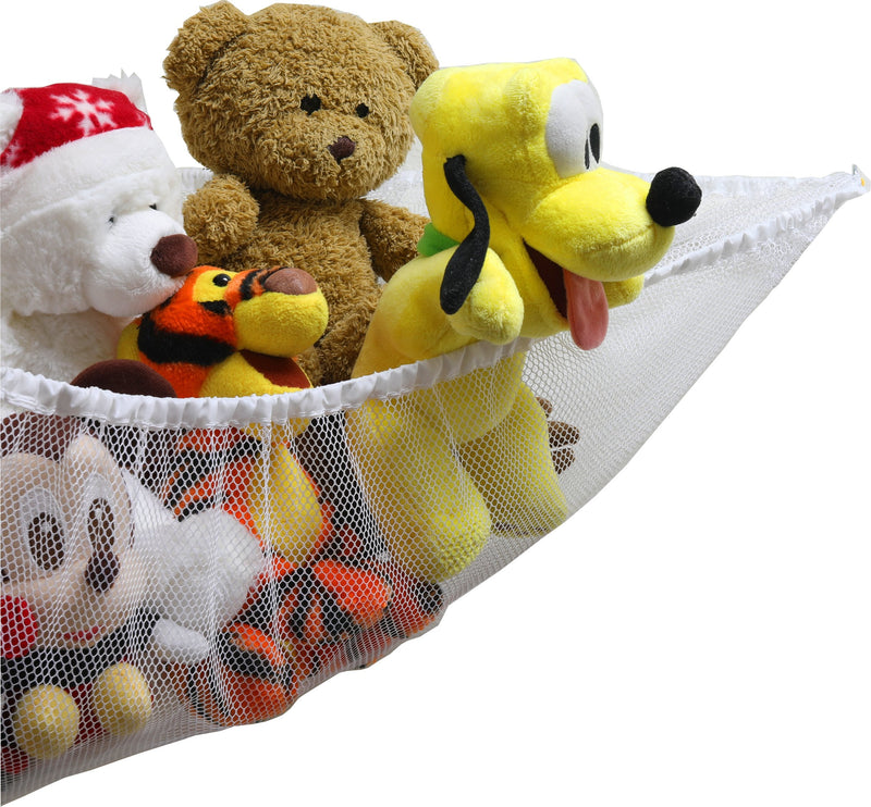 [Australia] - Simple Houseware 2 PK - Stuffed Animals Jumbo Toy Storage Hammock, White 