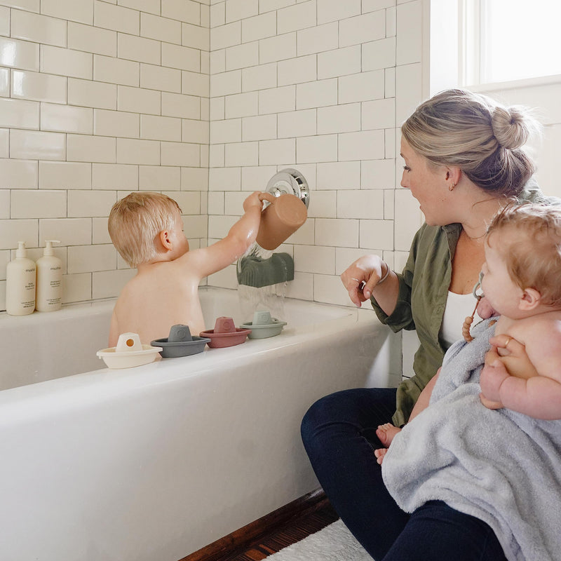 [Australia] - mushie Baby Bath Rinse Cup | 100% Food Grade Silicone | Wash Rinser Cup For Kids (Shifting Sand) Shifting Sand 