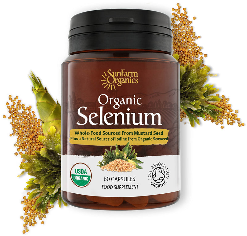 [Australia] - Organic Selenium 200 mcg with Iodine and Silica All from Certified Organic Whole Foods - Two Month Supply 