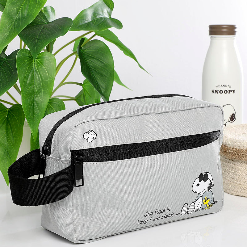 SALLY ROSE Peanuts Snoopy and Woodstock Travel Bag for Toiletries Official License, Joe Cool Hygiene Travel Bag