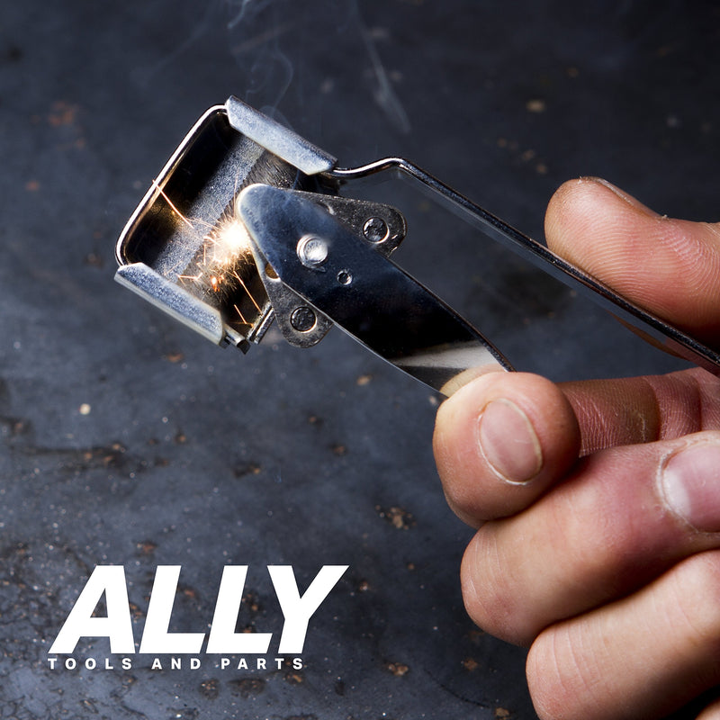 [Australia] - Ally Tools Triple Flint Striker with 9 Rotatable Triple Flints - Long Lasting Triple Flints Perfect as a Welding Striker, Flint Lighter, Torch Striker, Spark Lighter, Striker Lighter, and Striker 