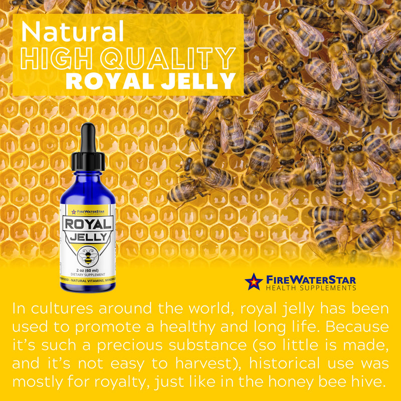[Australia] - FWS Royal Jelly Bee Powered Superfood, Natural Vitamins, Minerals, Antioxidants, Organic, Food of The Emperors, Nutrient-Rich Supplement, Non-GMO, Supports Well-Being and Skin Health 