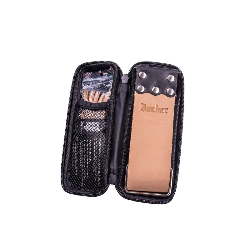[Australia] - BACHER Premium leather strop for sharpening razors set with polishing paste for strops (REGULAR: 56.5x5 cm) - Accessories for razors Barber Regular: 56.5x5 cm 